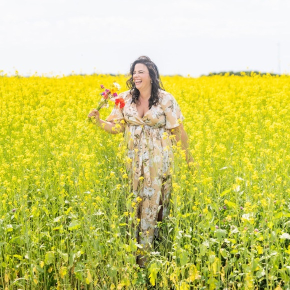 Baltic Born- Sicily Satin Maxi Dress- Worn 1x - Picture 1 of 4